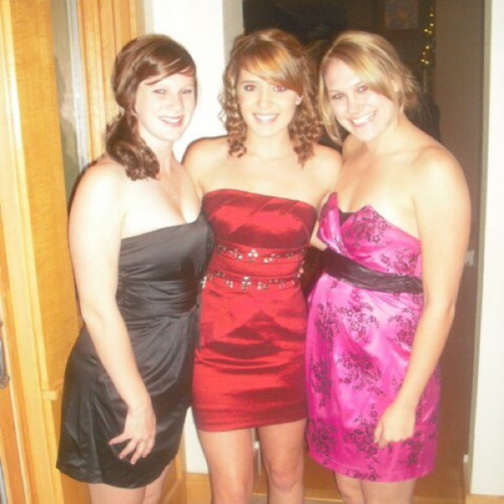 Jessica McClintock‎ Strapless Cocktail Dress